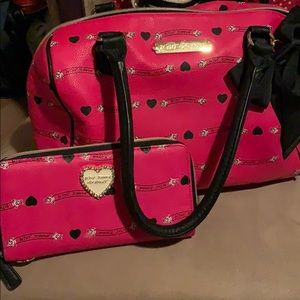 Betsey Johnson purse with wallet